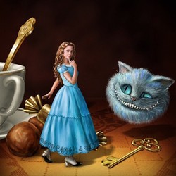 Алиса и Чеширский кот
