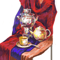 Натюрморт с самоваром