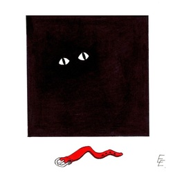 Черная кошка в черной комнате