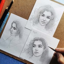  портретные скетчи #4