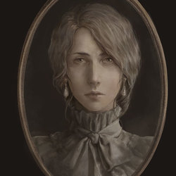 Портрет Леди Мари-Шарлотт в медальоне
