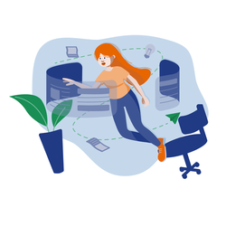 Девушка и web