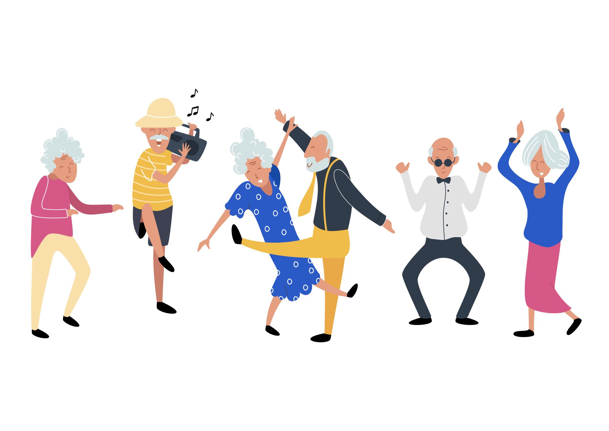 Творческого долголетия человека. Досуговая деятельность пожилых. Пенсионеры иллюстрация. Пенсионеры танцуют. Пожилые люди танцуют.