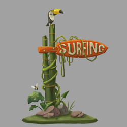 Surfing place