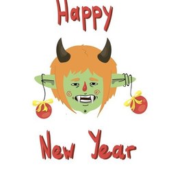 открытка к новому году 1