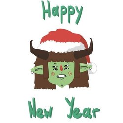 открытка к новому году 2