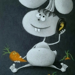 Кролик с морковкой