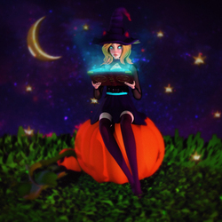 Cute Witch Sculpture in Zbrush