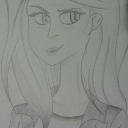 Девушка (карандашом)