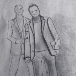 Скетч сцены, Царь эдип со свитой