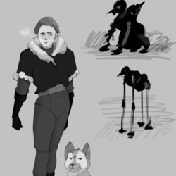 Design Character - Winter Hunter