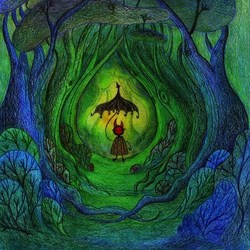 Сквозь туннель из дождевых деревьев