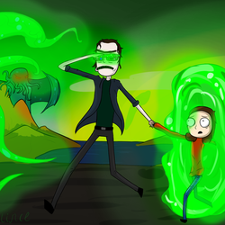 Я в стилистике сериала "Рик и Морти"