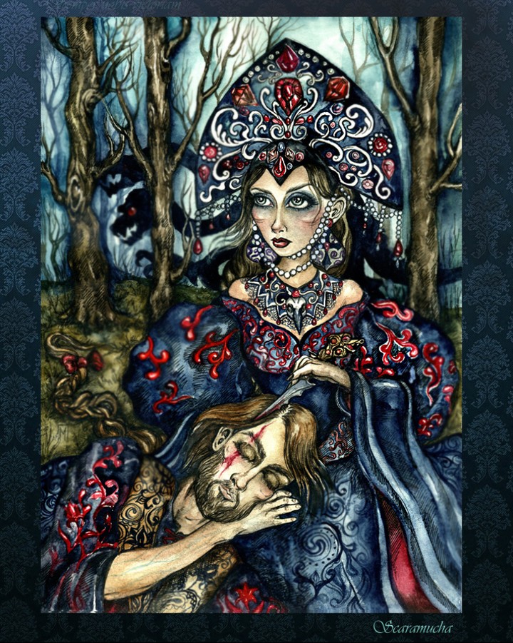 Иллюстрация к сказке "Марфа-Царевна"