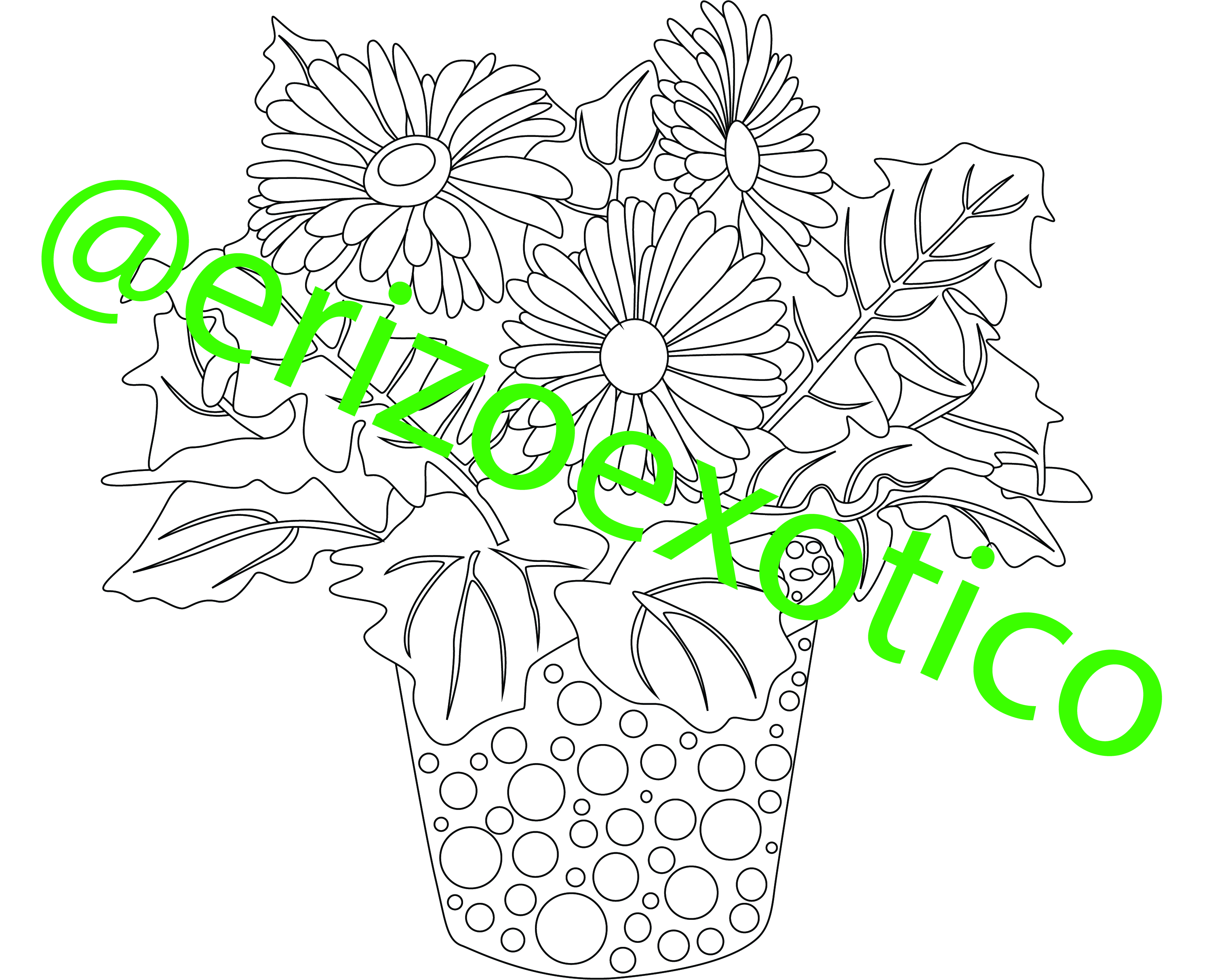 Цветы в горшочке