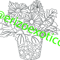 Цветы в горшочке