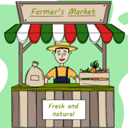 Фермерская лавка. Веселый фермер