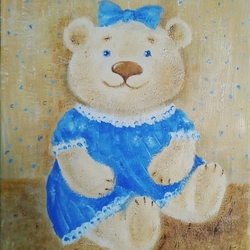 медведь в голубом