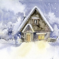 Иллюстрация для новогодней открытки 