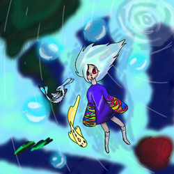 Девочка в пруду