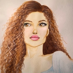 Watercolor portrait 