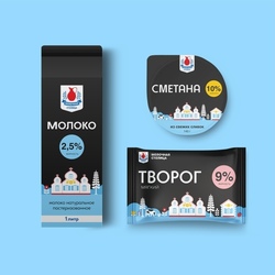 Создание этикетки на молочную продукцию