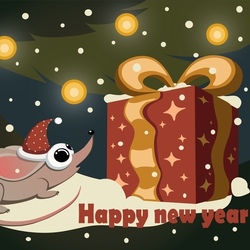 новогодняя открытка