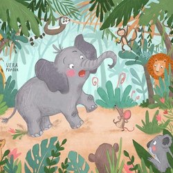 Слоненок в Джунглях