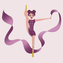 Иллюстрация гимнастки