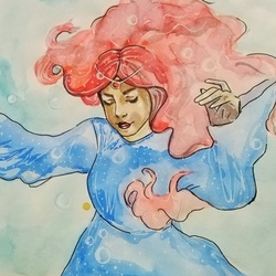 Девушка под водой