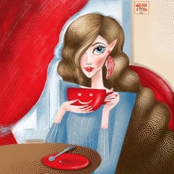 иллюстрация для кофейни