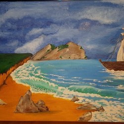 Морской прибой .