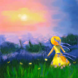 Девушка в поле