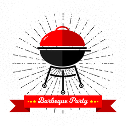 Barbeque party greeting card