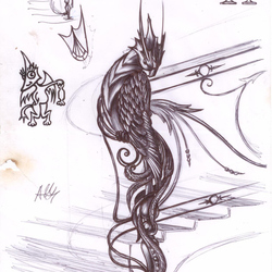 пригласительный столб "птица"