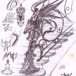 пригласительный столб "дракон"