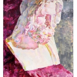 Античная гипсовая голова Зевса. 