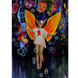 Серия работ Девочка с Ангелом