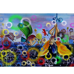 Серия работ Девочка с Ангелом