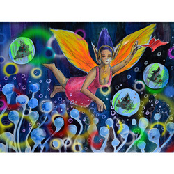 Серия работ Девочка с Ангелом