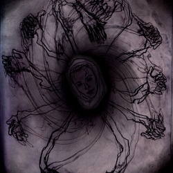 обложка для релиза группы LIBERTAD.воронка