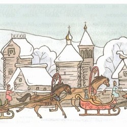 Иллюстрация к книге Т.Муравьевой "Как Васятка в Москве побывал"