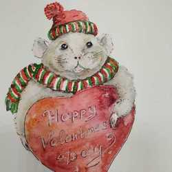 Открытка ко дню всех влюбленных