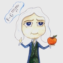 Чиби персонаж - Ньютон