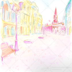 Москва | Акварель | Персональная именная сказка | Лес Солнца | Lessolnca.ru