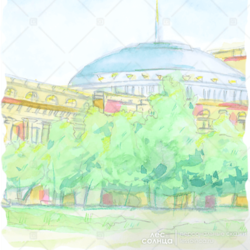 Новосибирск | Акварель | Персональная именная сказка | Лес Солнца | Lessolnca.ru