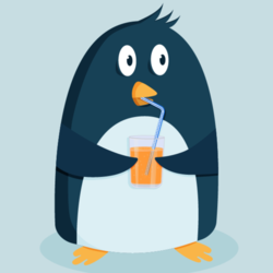 Пингвин с соком