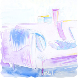 Детская именная сказка | Интерьер | Акварель | Лес Солнца | Lessolnca.ru