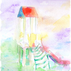 Детская именная сказка | Детская площадка | Акварель | Лес Солнца | Lessolnca.ru