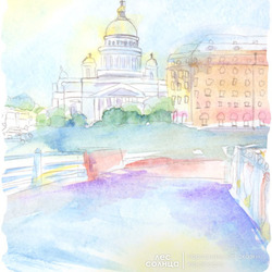 Санкт-Петербург | Акварель | Персональная именная сказка | Лес Солнца | Lessolnca.ru